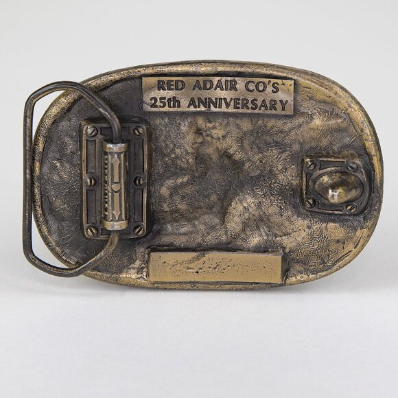 Red Adair Team Oil Well Fires Blowouts 25th Anniversary Belt Buckle Made In USA - Picture 6 of 10